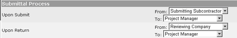 Submittal Preferences Defaults